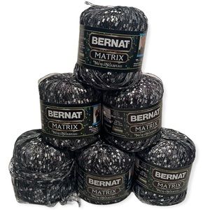 Bernat Matrix Black and Gray Yarn Collection